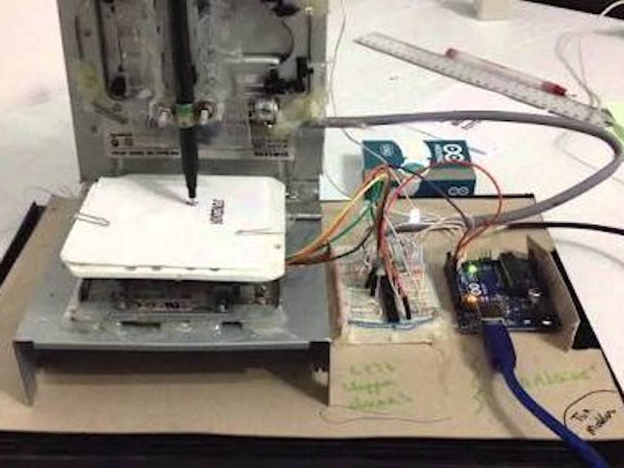 Mini CNC Machine With CD Drive and Arduino