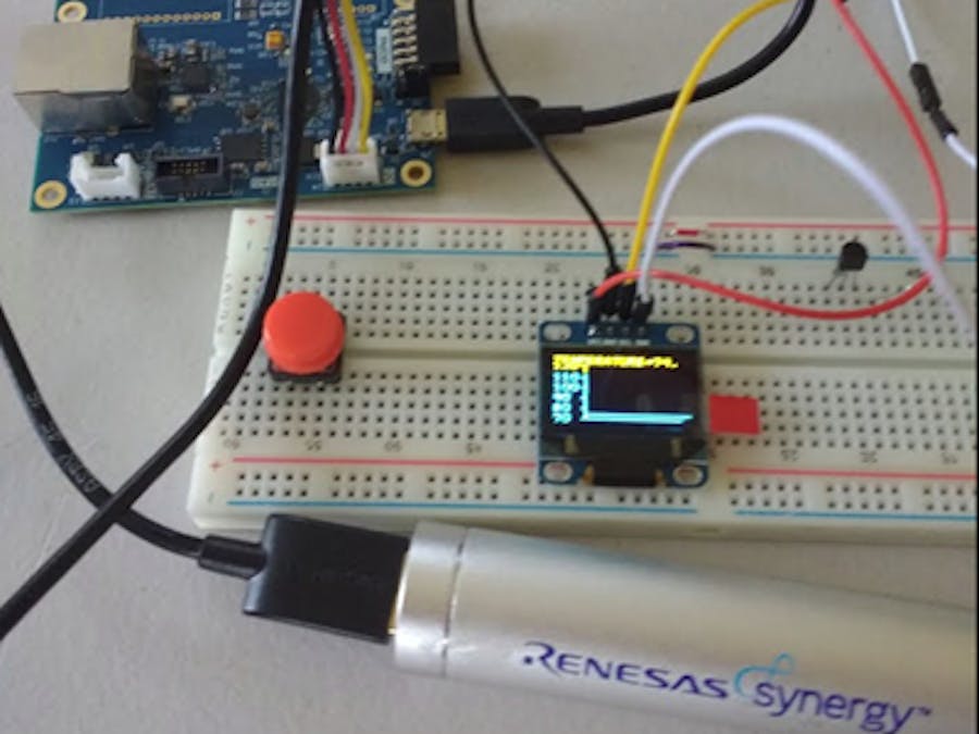 Renesas AE-CLOUD1 Temperature Display