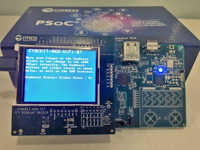 CY8CKIT-062-WiFi-BT: TFT Display + CapSense