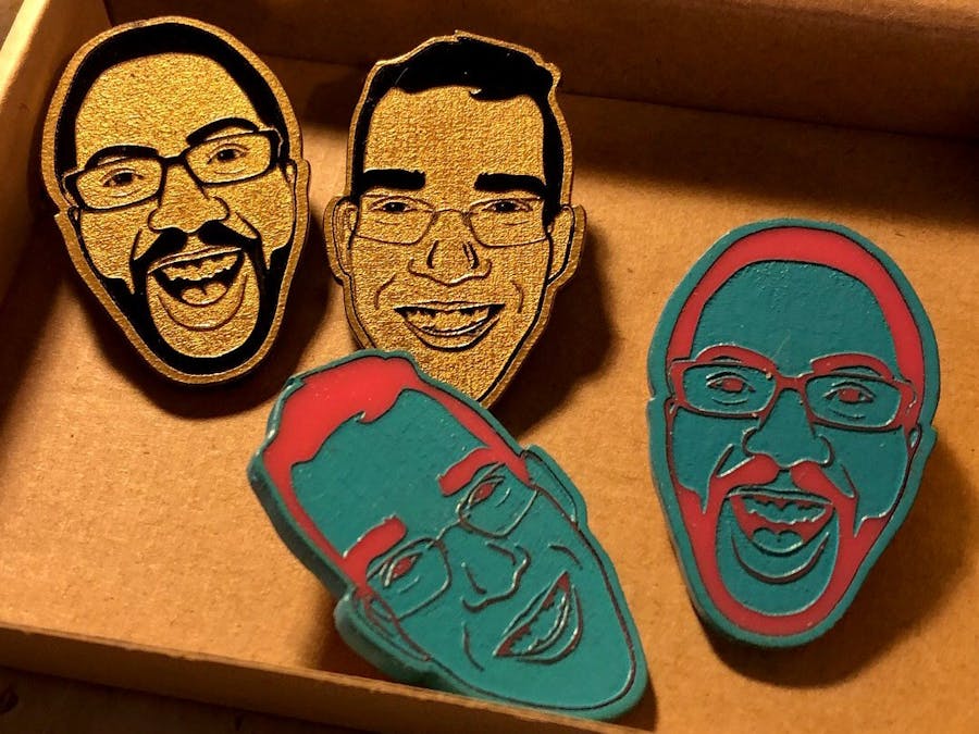 Create Fauxnamel Pins With a CO2 Laser