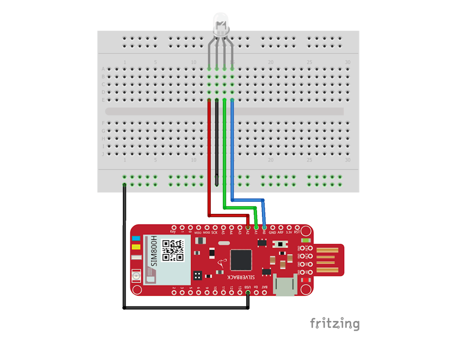 Interface an RGB LED with Surilli GSM
