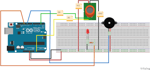 Detector de Gas Butano - Arduino Project Hub