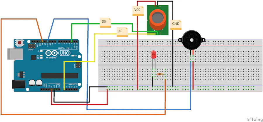 Detector De Gas Butano Arduino Project Hub