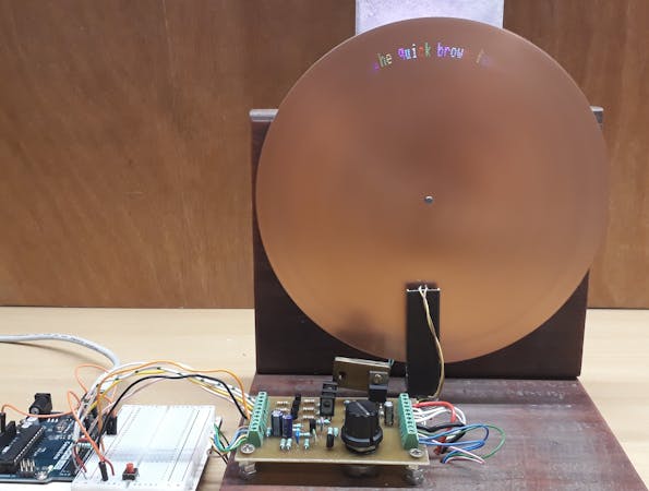Nipkow Disk Based Digital Display Device - Arduino Project Hub