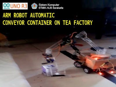 Arm Robot Automatic Conveyor Container On Tea Factory