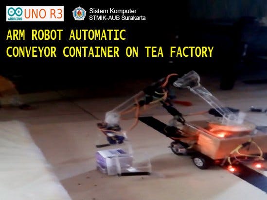 Arm Robot Automatic Conveyor Container On Tea Factory ...