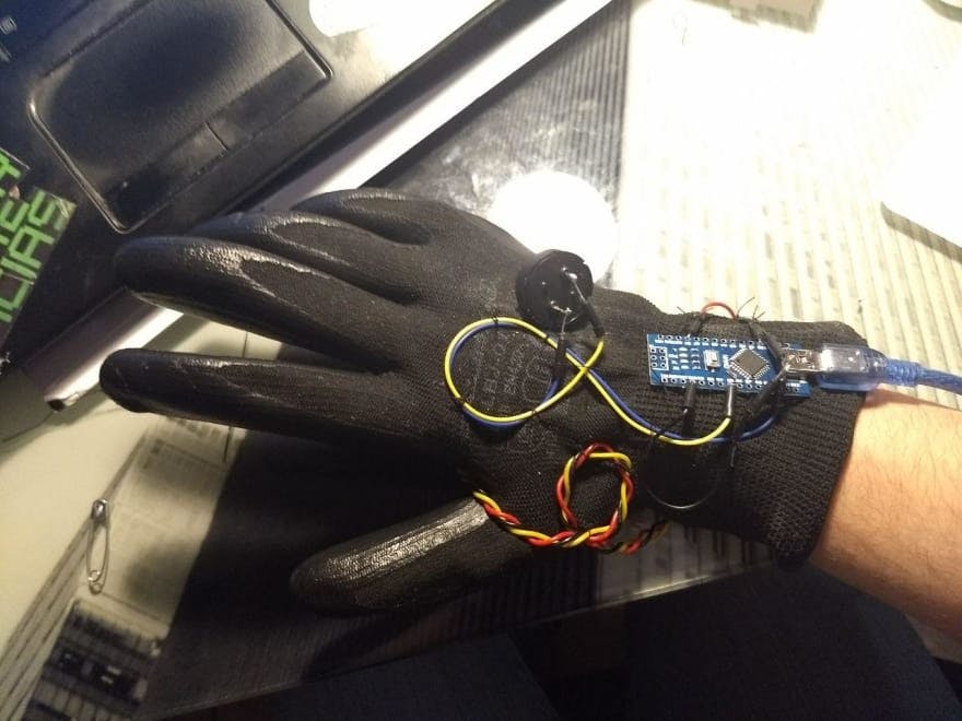 Hand Glove Light Theremin