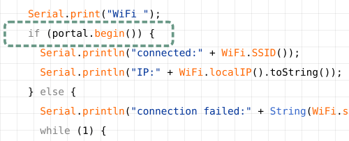 Invokes AutoConnect::begin()