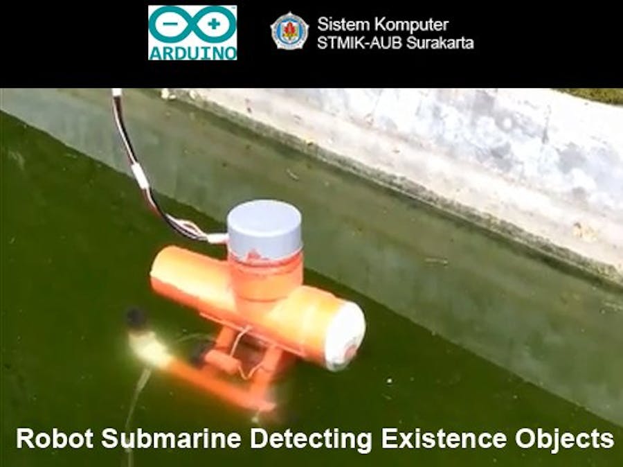 Robot Submarine Detecting Existence Objects