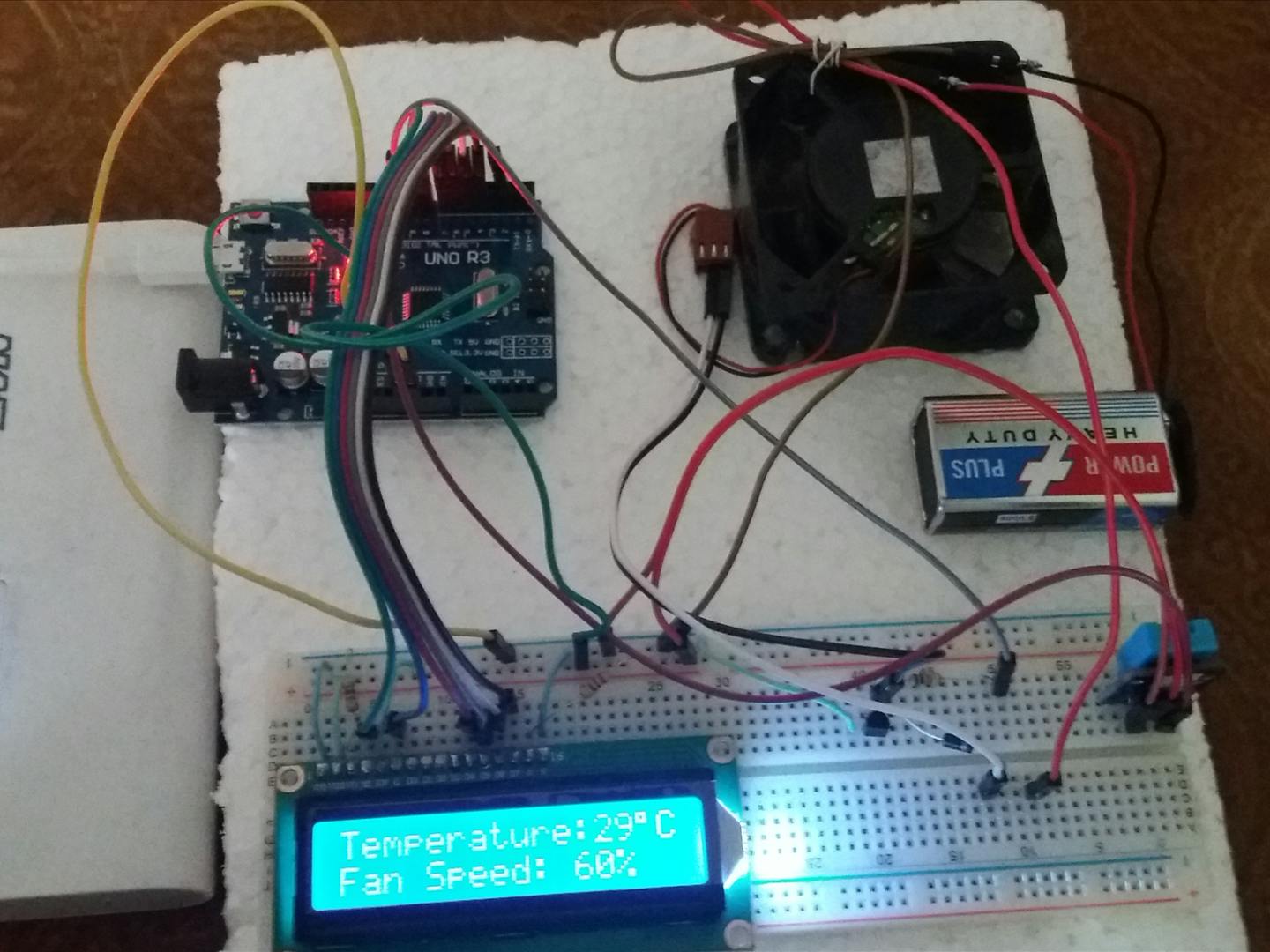 Automatic Fan Control System Circuit Diagram