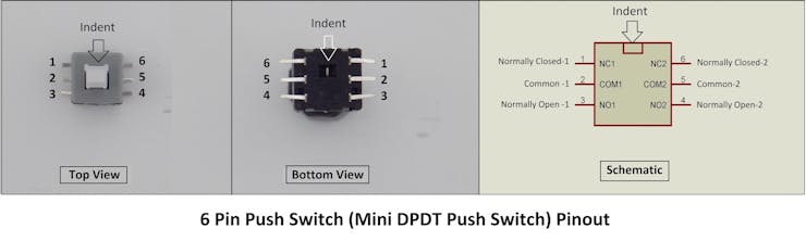6 Pin Push Switch Working Hackster Io