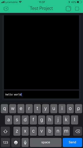Open Terminal and Type