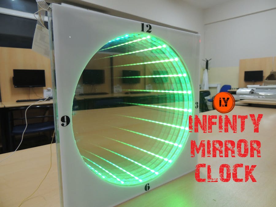 Infinity mirror clock - Hackster.io