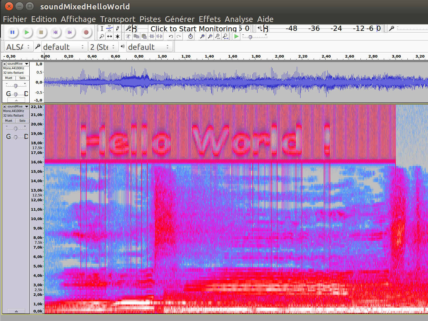 python sounddevice records an empty wav file