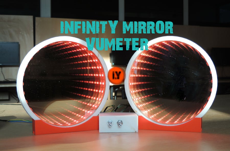 Infinity Mirror VU Meter Music Equalizer