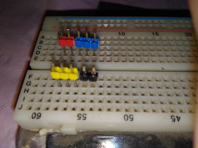 Using breadboard for alignment before soldering