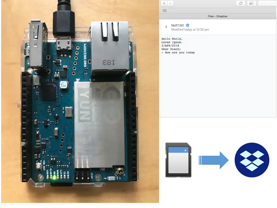 Back Up SD File to Dropbox