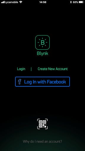 Open the Blynk App