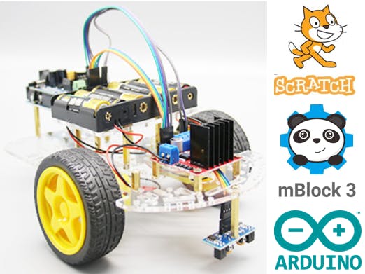 mBlock 3 Arduino Extension 2-Wheel Robot Car - Hackster.io
