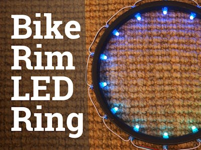 LED Ring From Recycled Bike Rim