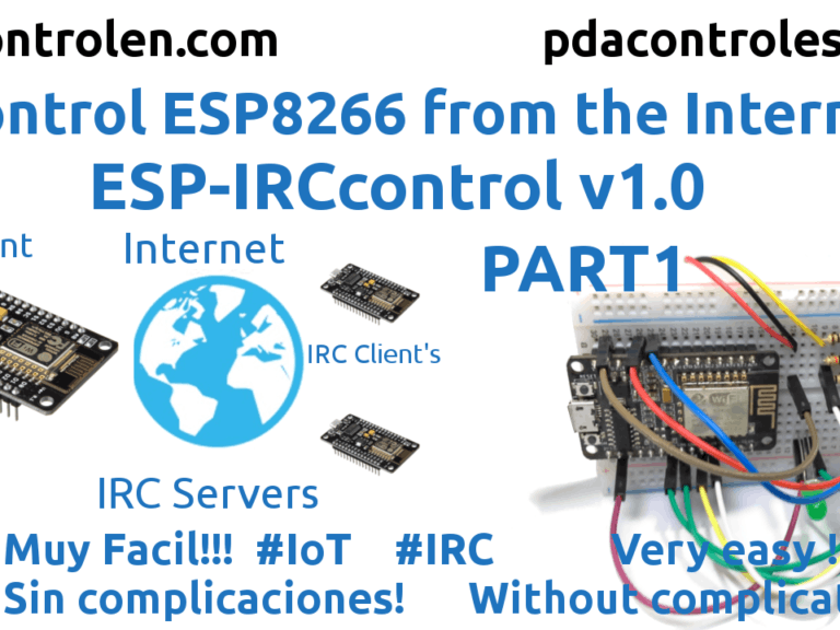 ESP8266 IRCControl from Internet IoT v1.0 Part 1