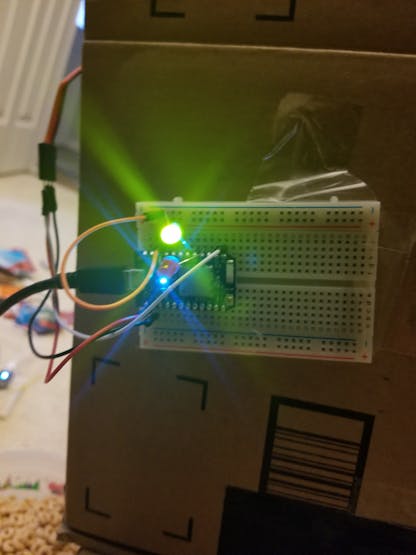 Green LED, food is ok