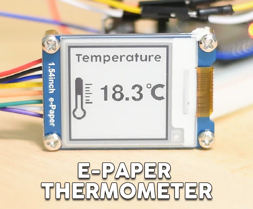 ESP32 E-Paper Thermometer