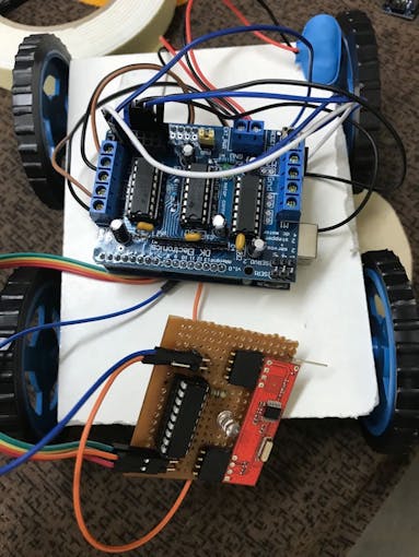 Robot Card with receiver and shield