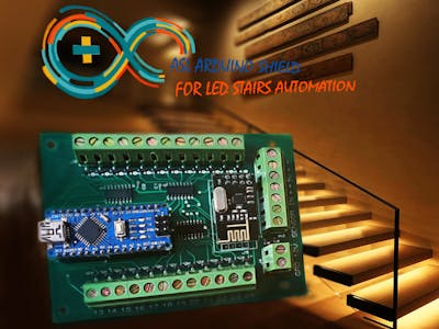 Automatic LED Stairs Lighting Arduino Shield