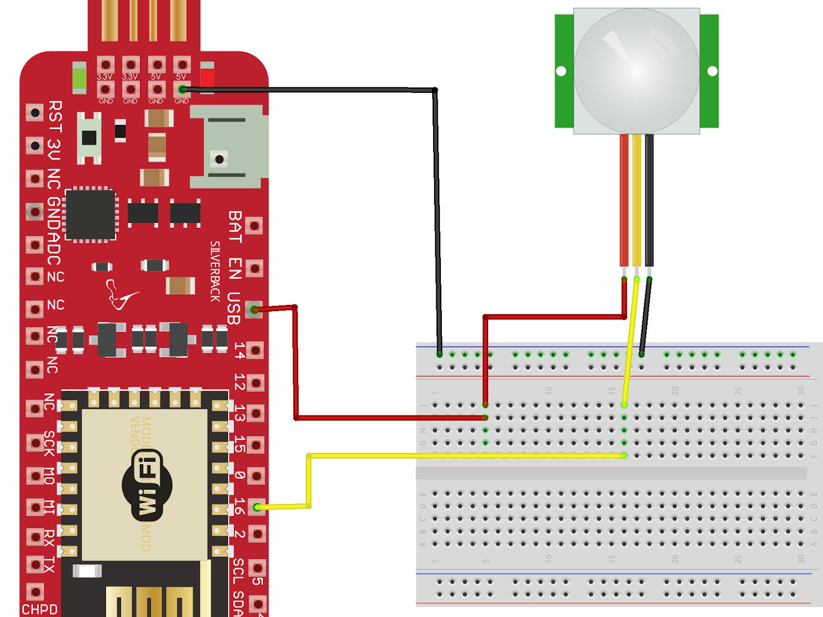 Detect Motion in Your Surrounding Using PIR Motion Sensor - Hackster.io