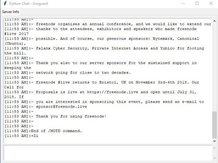 PocketChat: A Lightweight Python-Based IRC Client