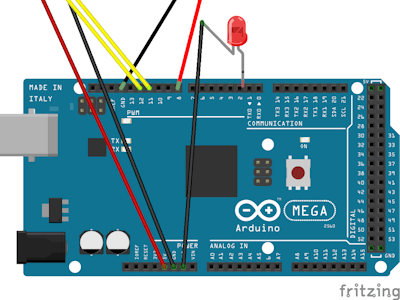 HC-SR04 Basic Alarm With Arduino Mega2560