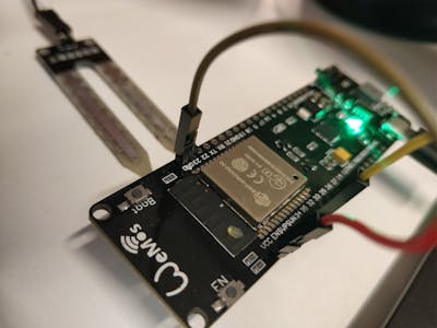 Measuring Soil Moisture With The Wemos ESP32 And Wia