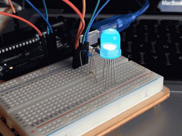arduino rgb led color transition