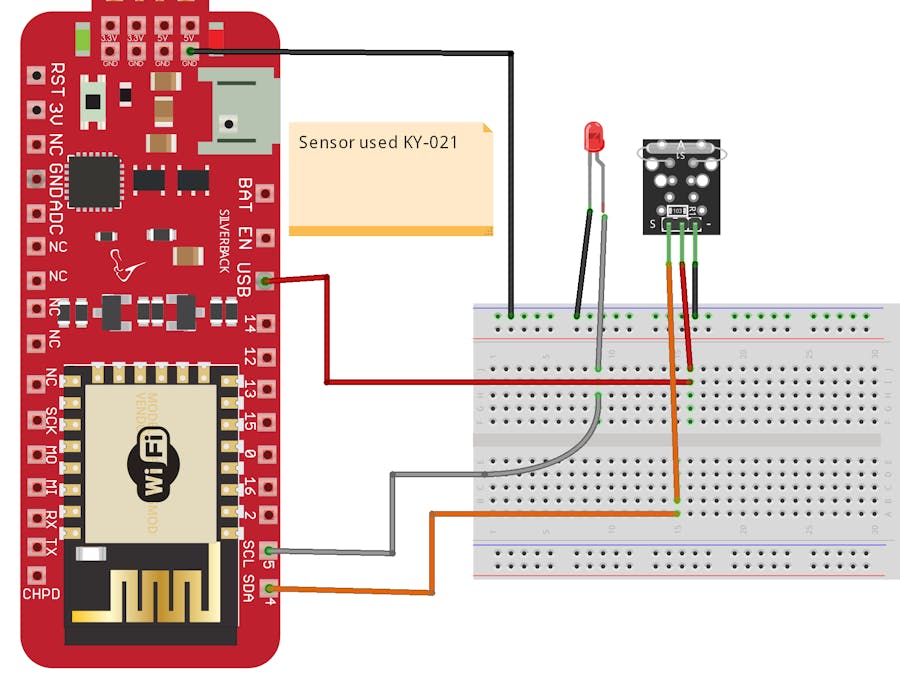 Detect Magnetic Field Using Mini Read Sensor (KY-021)
