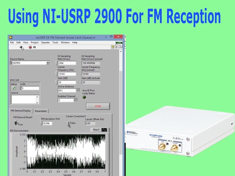 Using NI-USRP 2900 for FM Reception