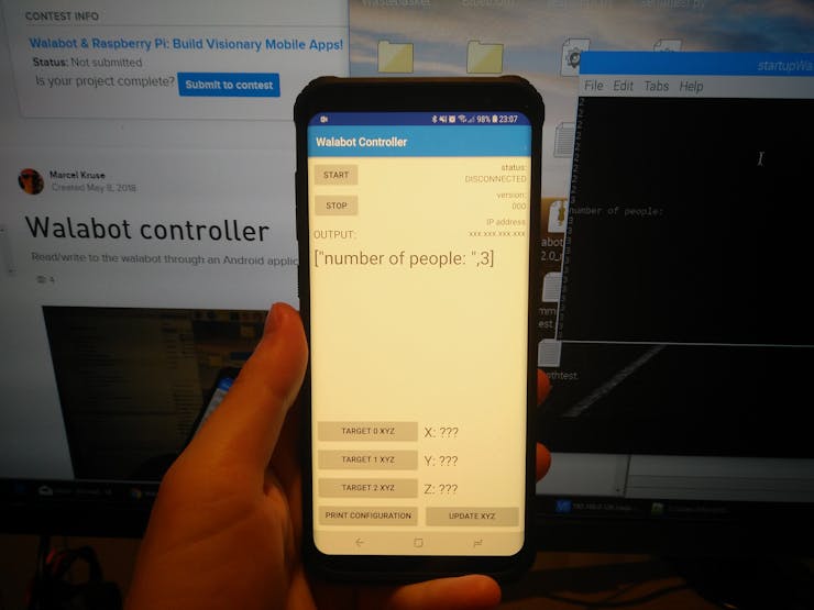 Implementation of the "People Counter" send to phone