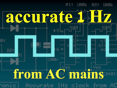 Accurate 1 Hz from AC mains