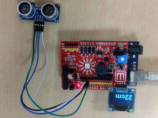 Ultrasonic Distance Sensor And Display Arduino Project Hub