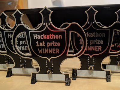 PCB Trophies for Your Hackathon