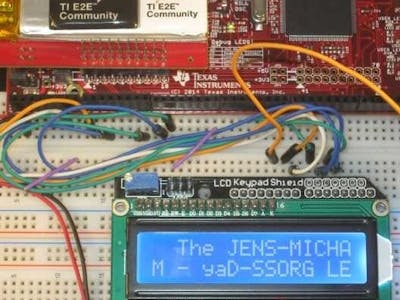 Hitachi LCD Driver Example for the Hercules LaunchPad