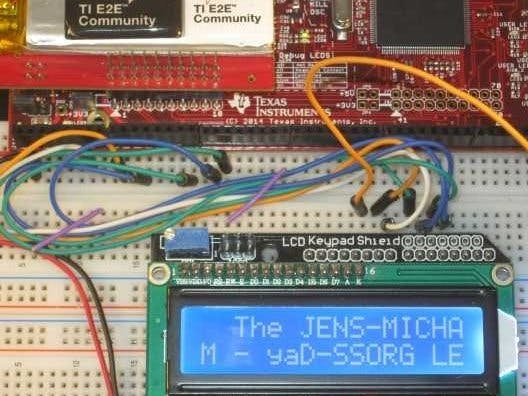 Hitachi LCD Driver Example for the Hercules LaunchPad