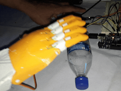 3D Printed Prosthetic Hand with Capacitive Touch Sensing