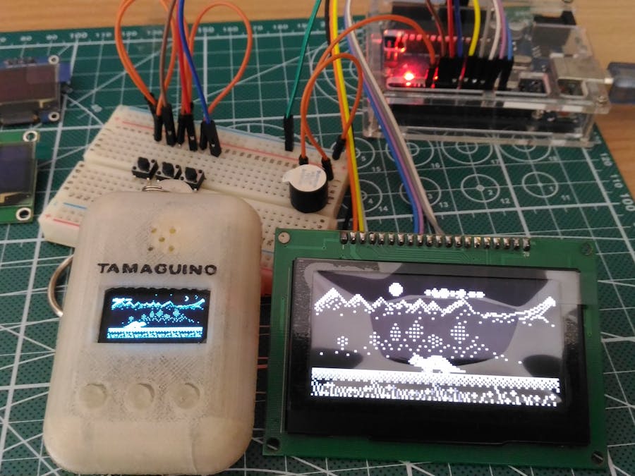 Tamaguino Update with Huge OLED
