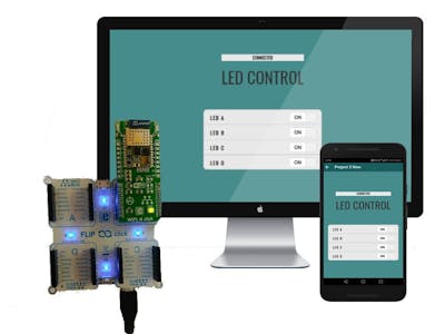 Flip&Click Board LED Control Using Zerynth App and Python
