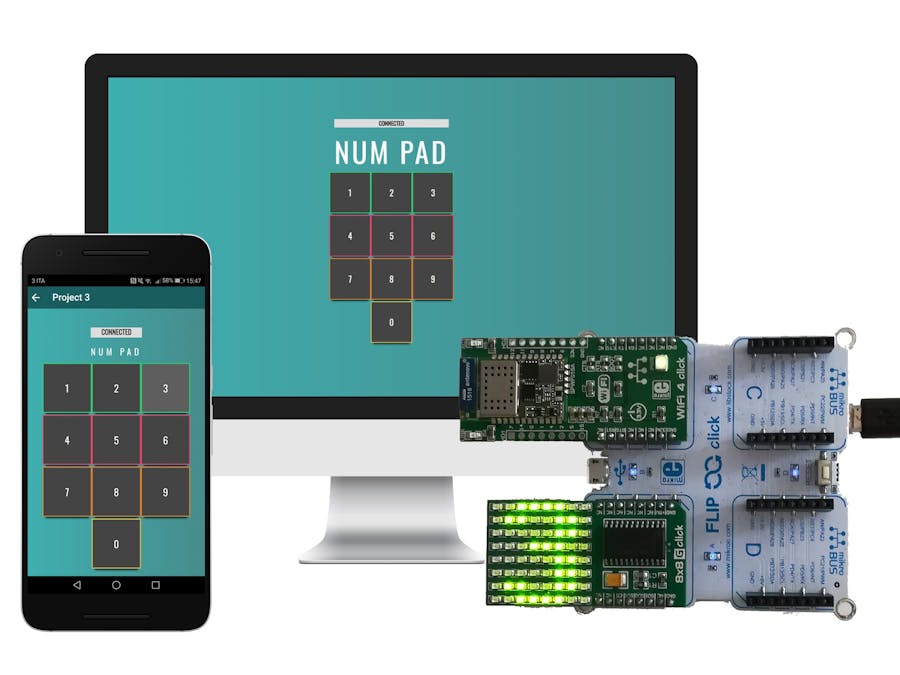 8x8 LED Matrix: Show Numbers Using Zerynth App and Python