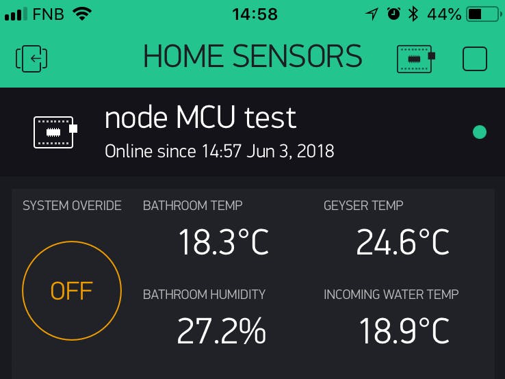 Bathroom Extractor Fan - NodeMCU with Blynk