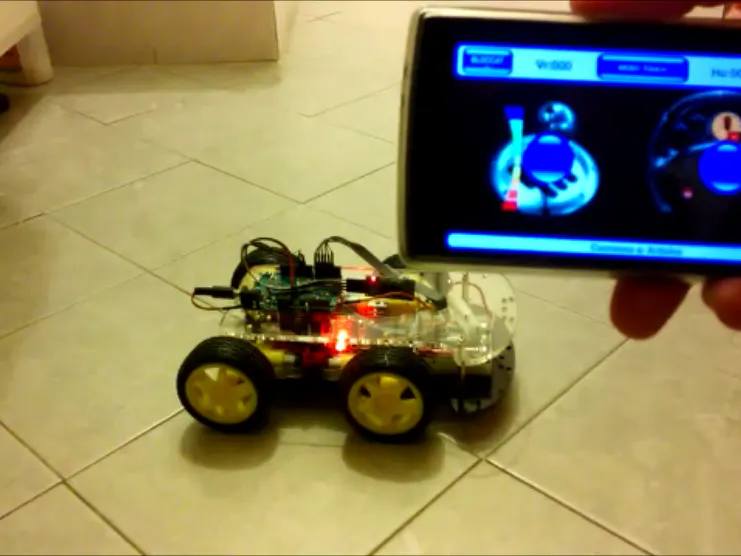 arduino 4wd rover bluetooth controlled by an android device hackster io