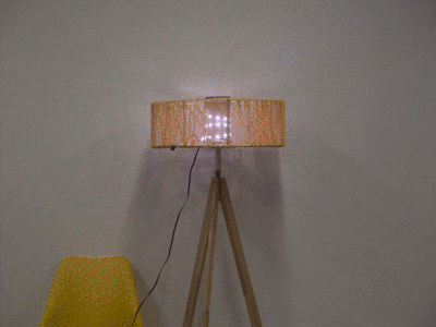 The Little Universe, a Gesture-Controlled Floor Lamp