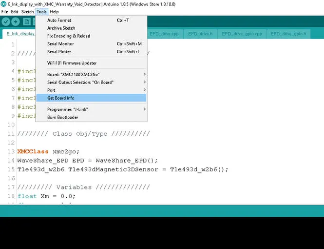 Setting up board, serial and program port